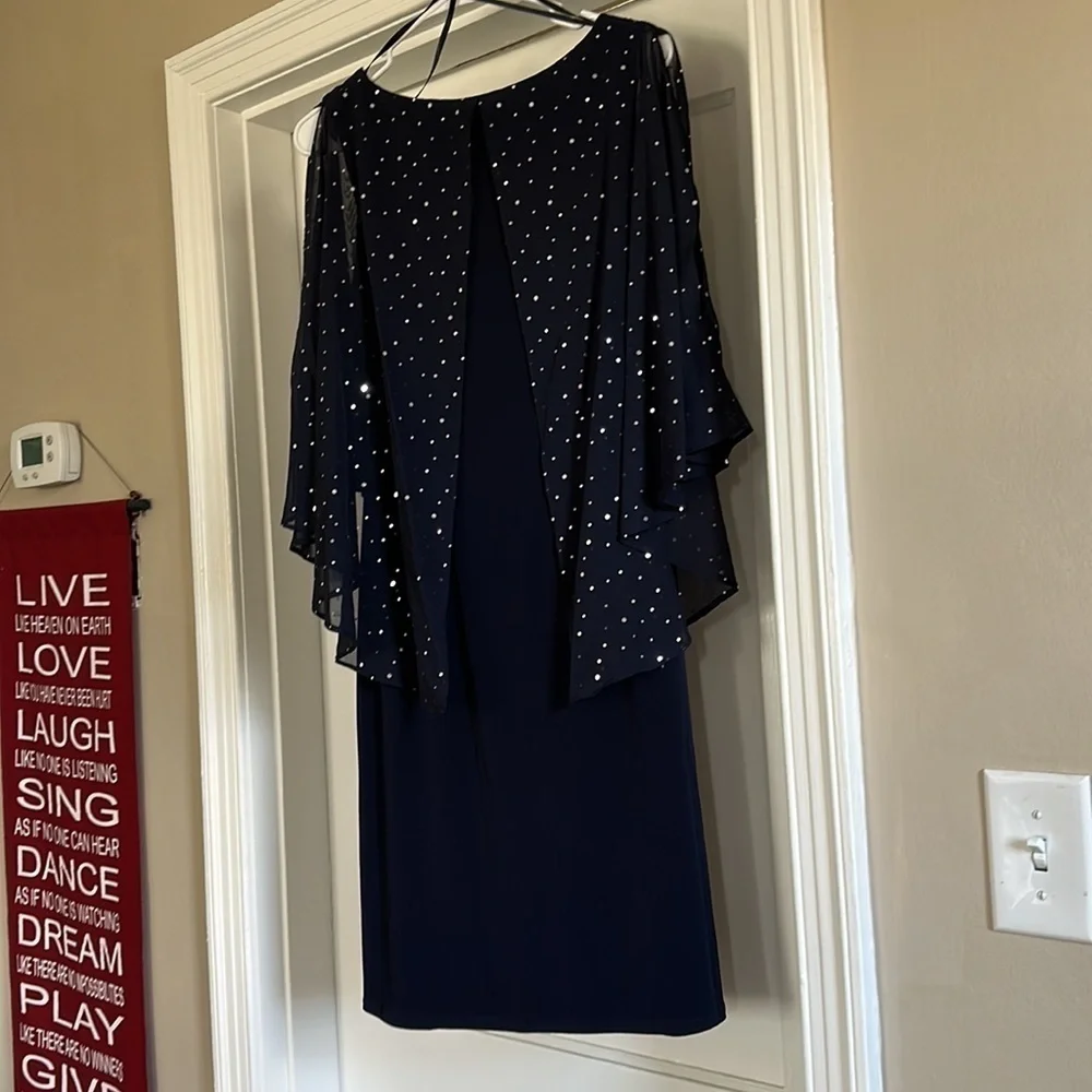 (NWT) JM collection by John Meyer blue dress. - Picture 3 of 3